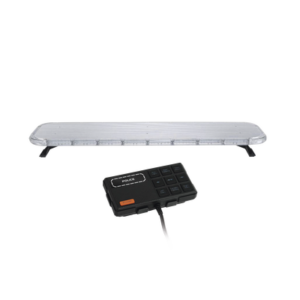 Barra de luces LED de 46" Rojo/Azul , De 132 LEDs, Controlador Incluido, Ideal para Equipar Unidades de Seguridad Publica