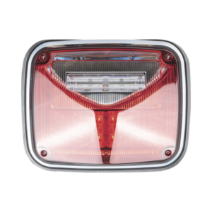 Luz de advertencia de 8 X 6", Color Rojo, Con Luz de Trabajo Clara, Ideal para Ambulancias